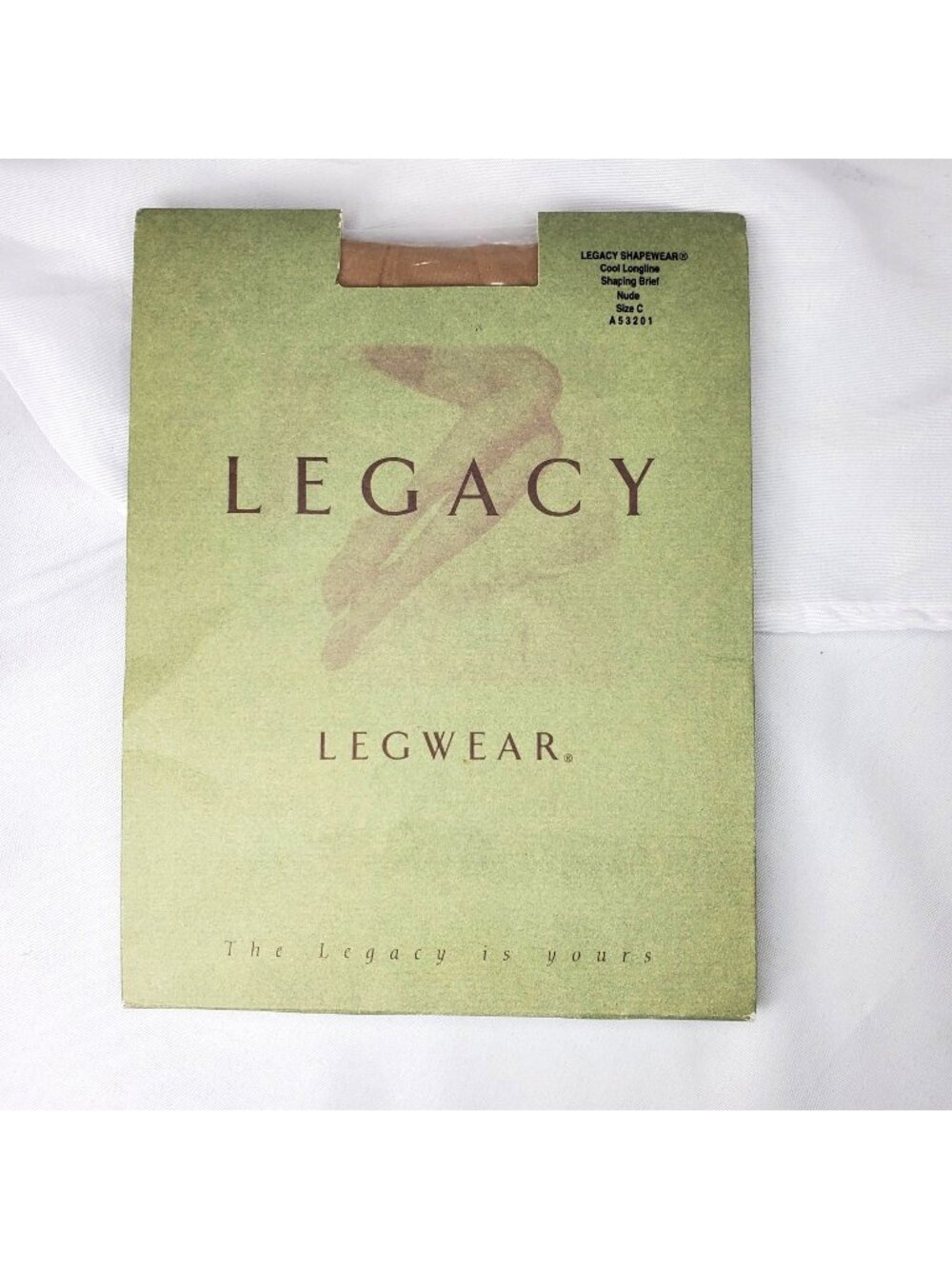 Legacy Shapewear Cool Longline Shaping Brief Nude Size C A53201 USA